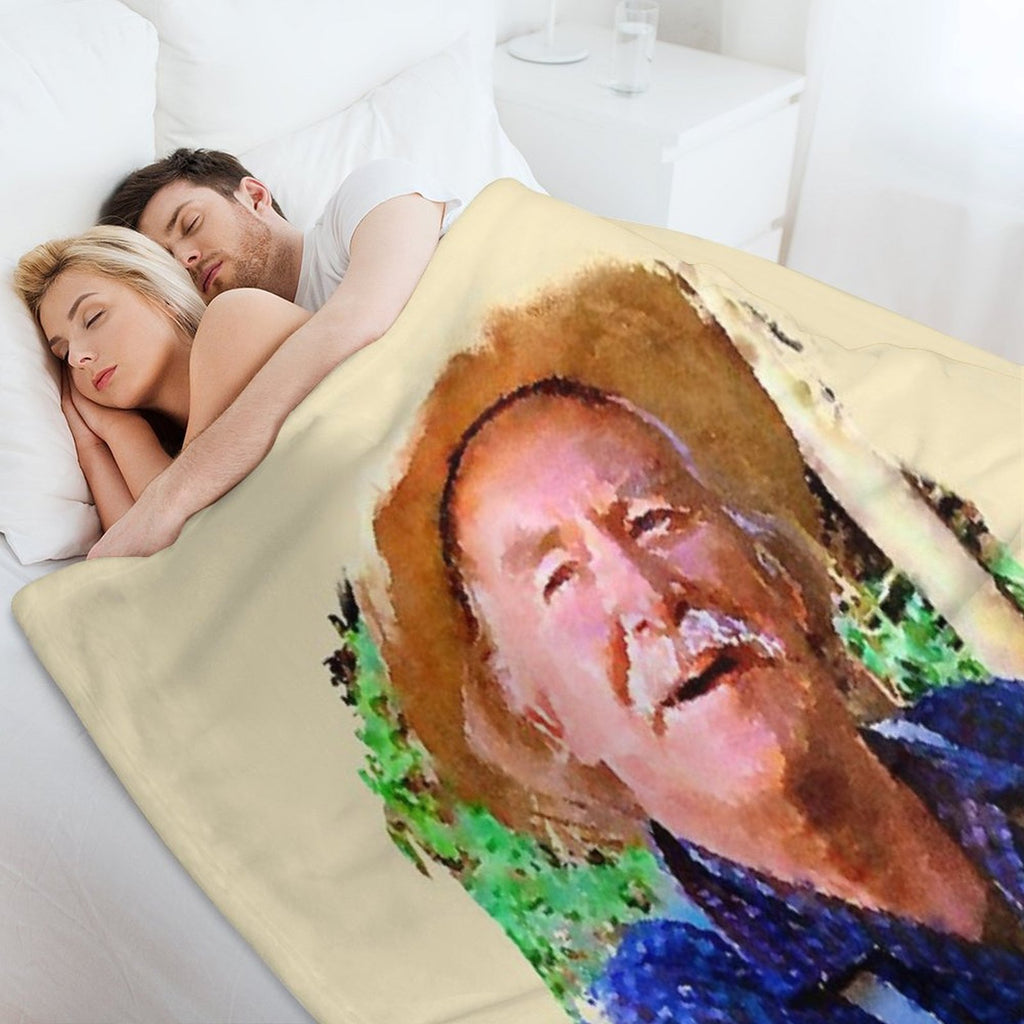 Grandpa The Waltons Plush Throw Blanket