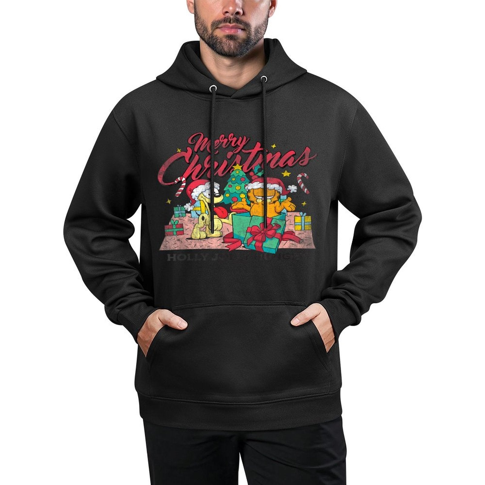 Garfield Merry Christmas Machine Washable Hoodie