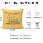 Korg Is Made of Rocks Soft Warmth Comfort Throw Pillow