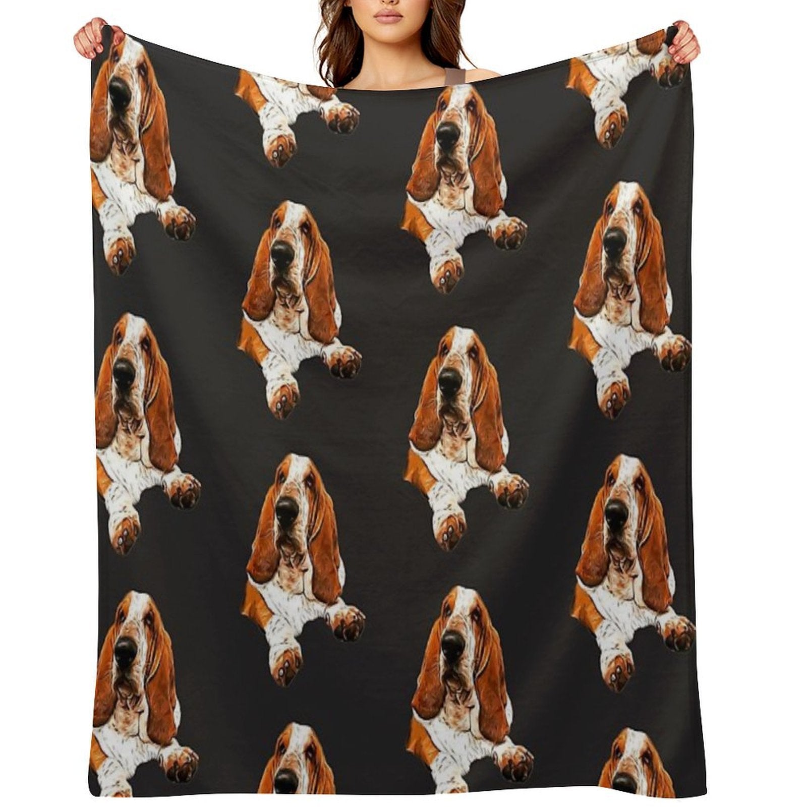 Basset Hound - The Gorgeous Look! Comfort Throw Blanket