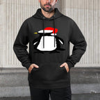 Christmas Penguin Pajamas Customizable Surface Hoodie