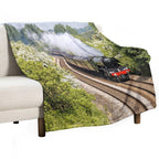 A3 Class 60103 Flying Scotsman Steam Locomotive Lightweight Throw Blanket