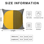 Bauhaus Exhibition Print, Bauhaus Wall Art Yellow Circle, Bauhaus Exhiebition Wall Decor Soft High-Density Material Throw Pillow