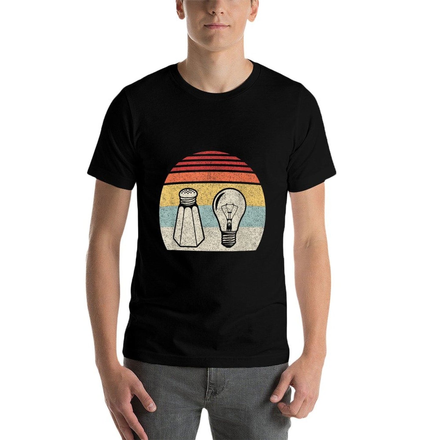 Retro Salt & Light Be Ye Salt Christ  Ribbed Collar T-Shirt