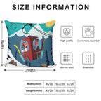 Les Arc Poster Soft Skin-Friendly Throw Pillow