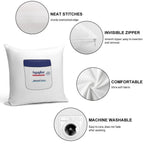 Aquaphor Soft Hidden Zipper Throw Pillow