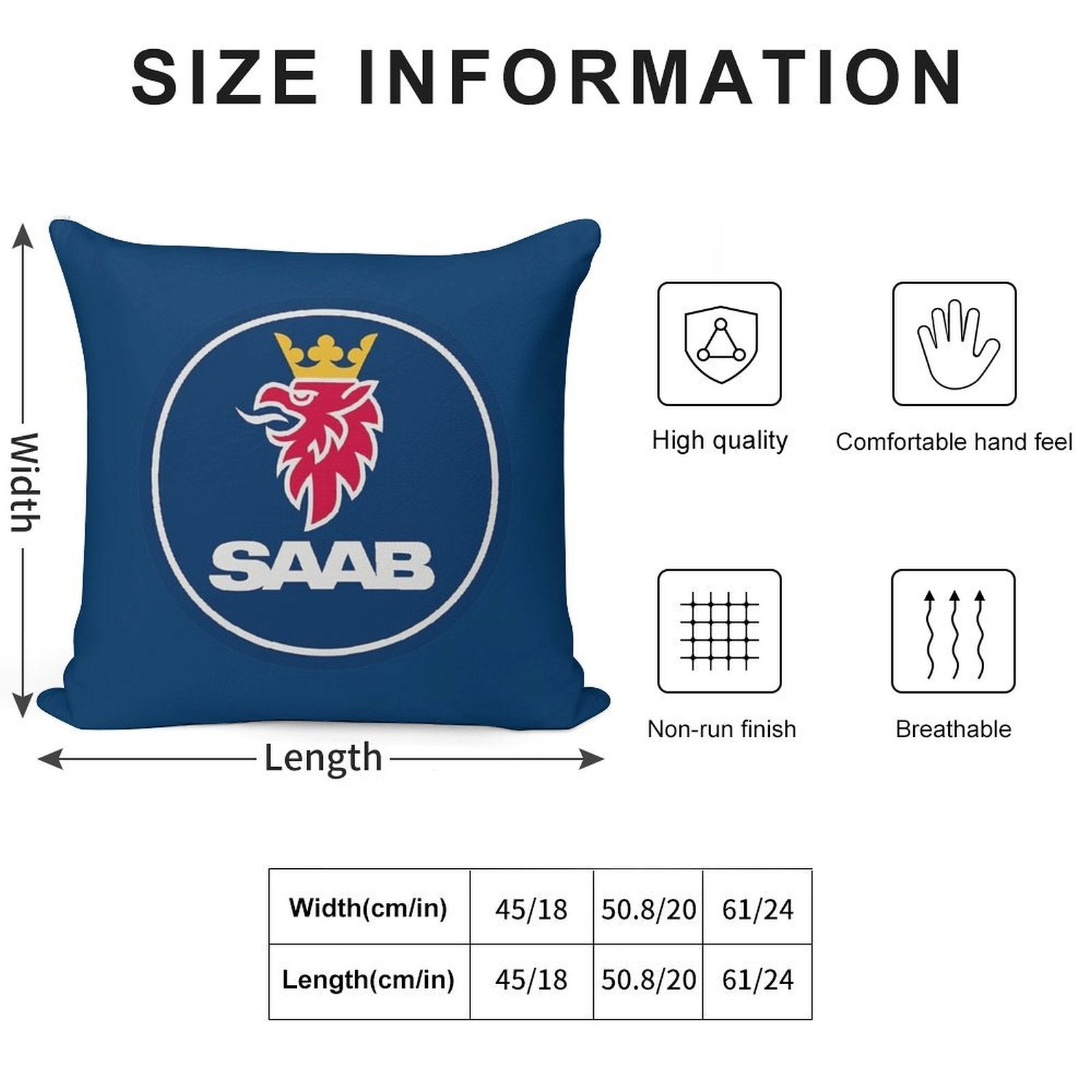 Saab Soft Bedroom Essential Throw Pillow