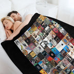 Greatest Album Collage Classic Eco-conscious Throw Blanket
