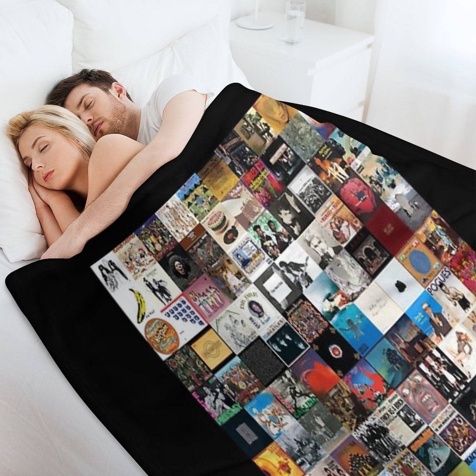 Greatest Album Collage Classic Eco-conscious Throw Blanket