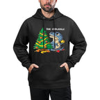 Dinosaur Christmas Tree Rex The Struggle Boys Xmas Pyjamas Colorfast Hoodie