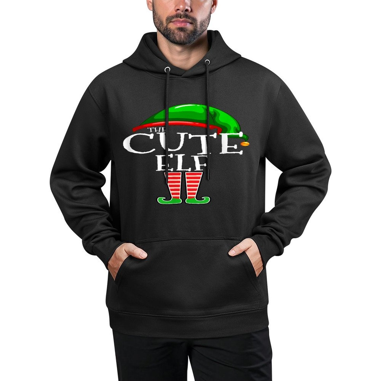 The Cute Elf Group Matching Family Christmas Pilling-Resistant Hoodie