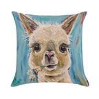 Alpaca Art Soft Shrink-Resistant Throw Pillow