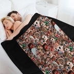 Lewis Capaldi Collage Repeat Print Eco-conscious Throw Blanket