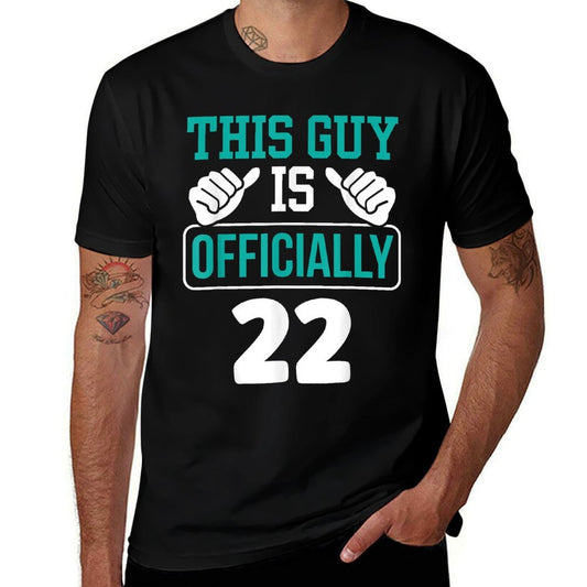 This Guy Is Officially 22 Celebration Birthday Party  Slim-fit Cut T-Shirt