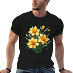 Aesthetic Daffodils Flowers, Spring, Garden  Stretchy T-Shirt