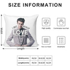 I Just Really Love Jonathan Groff Soft Reinforced Edging Throw Pillow