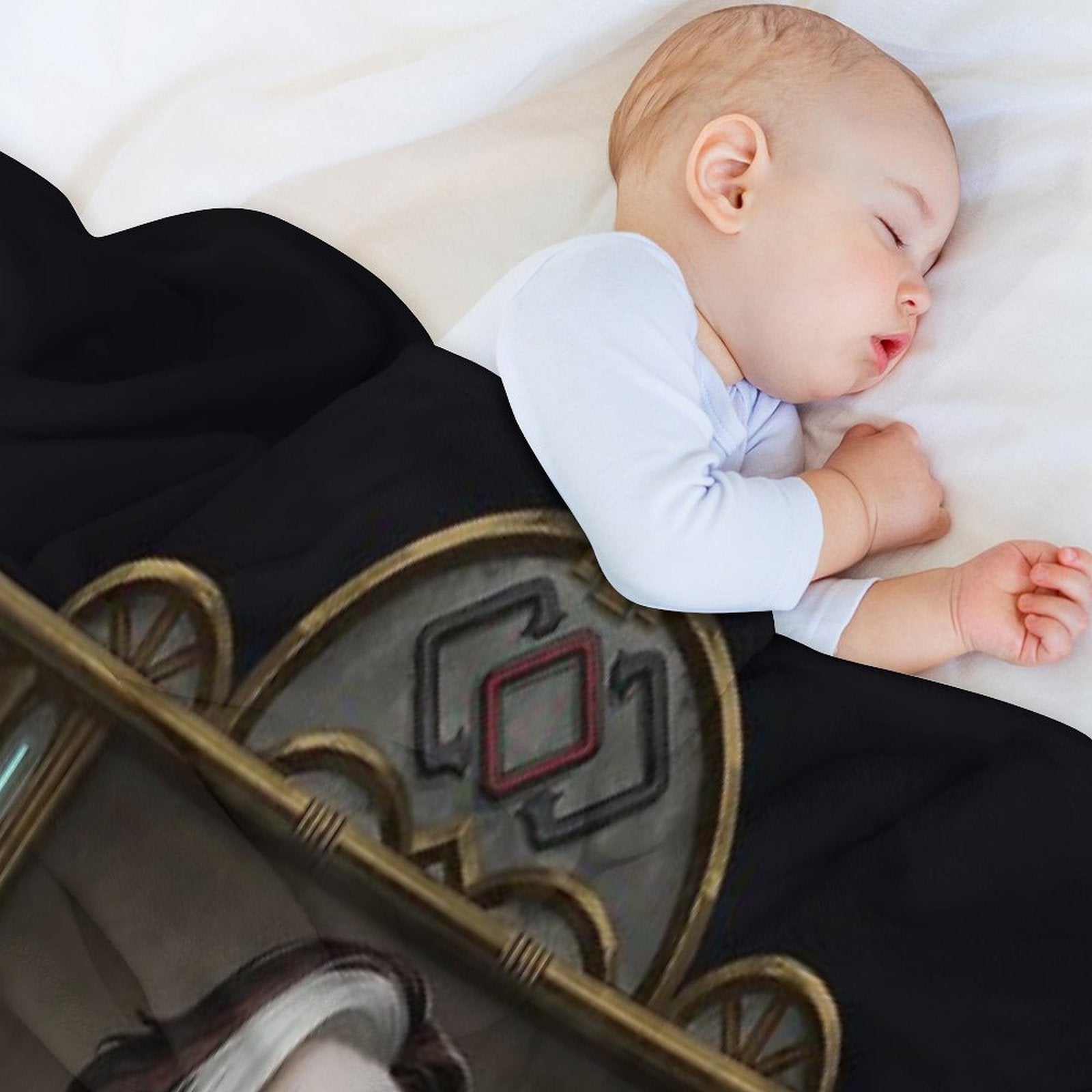 Solus Zos Galvus Framed Portrait Velvety-soft Throw Blanket