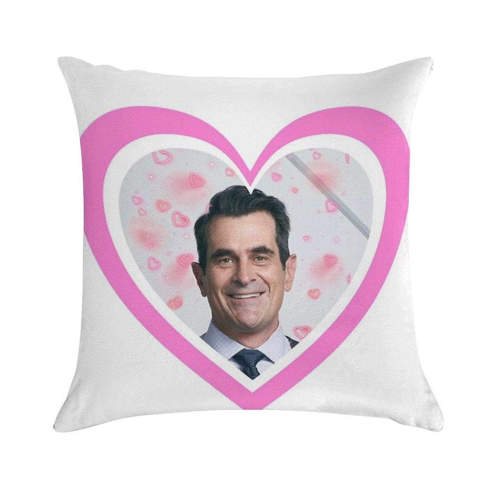 Modern Family Phil Dunphy Heart Soft Luxury Feel Throw Pillow