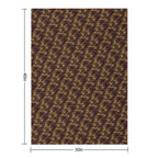 Houndstooth Brown Luxurious Pattern Anti-pilling Throw Blanket