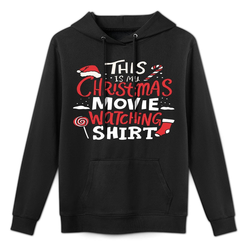 This Is My Christmas Movie Watching Pilling-Resistant Hoodie