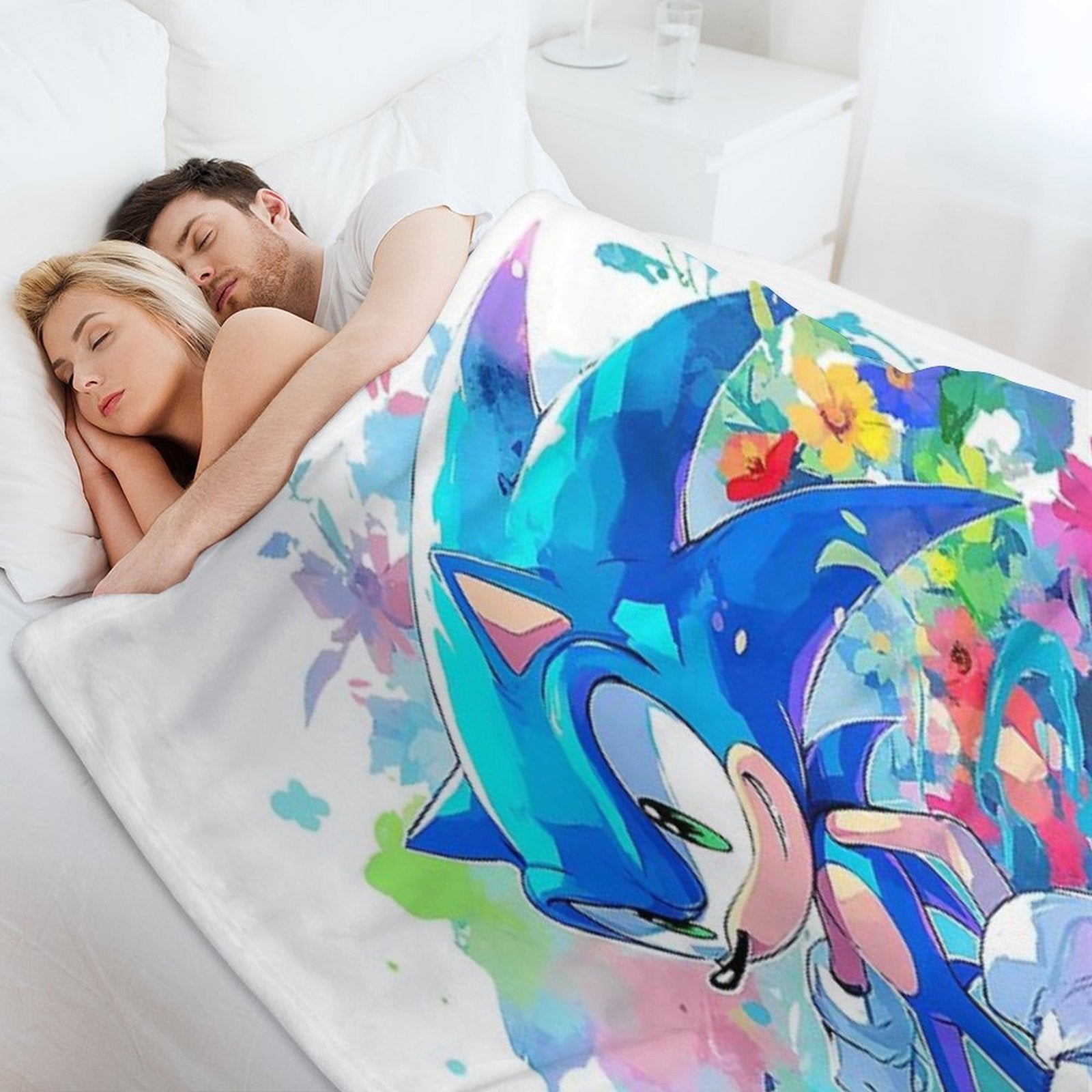 Soniccccc Eco-conscious Throw Blanket