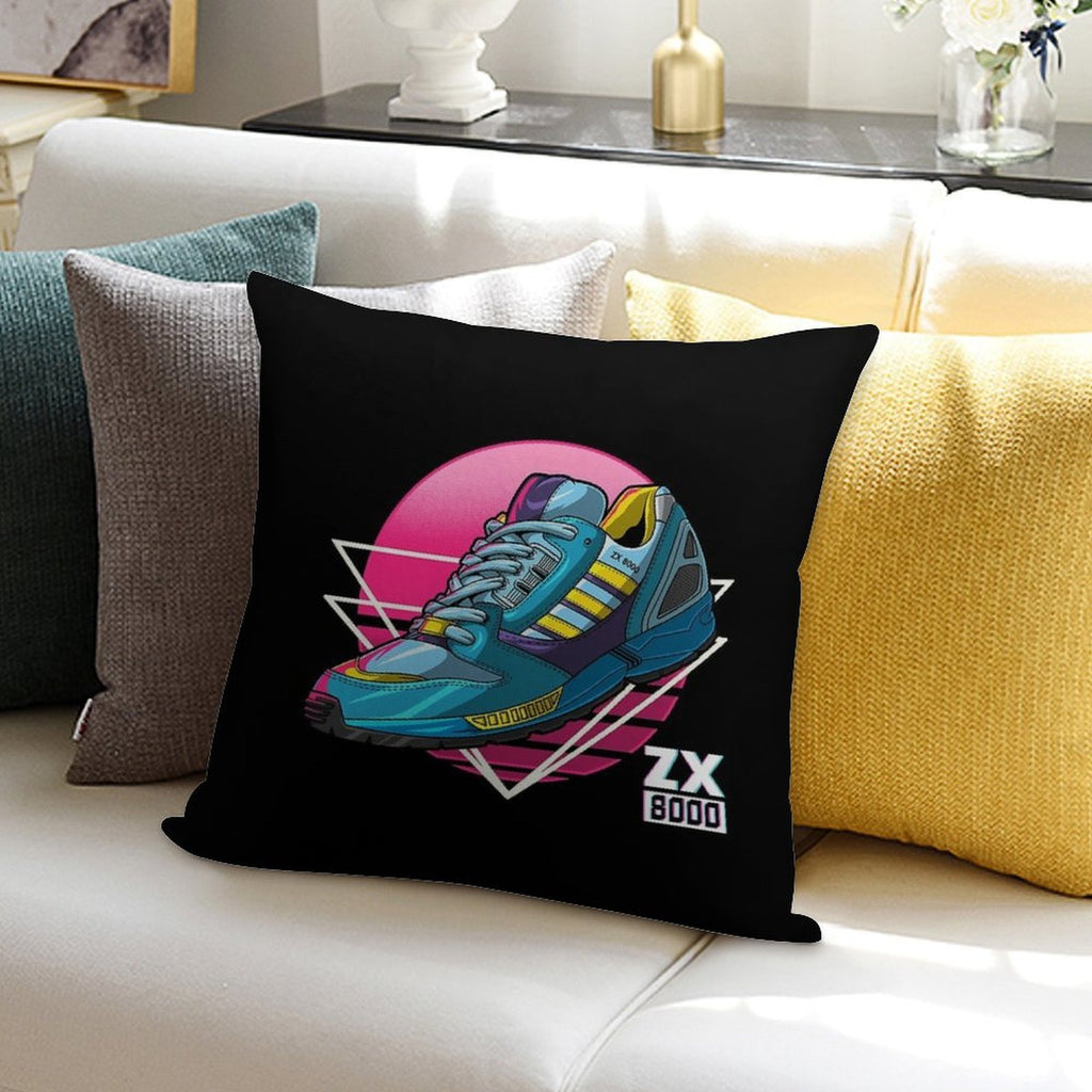 Zx Aqua 8000 Sneaker Lifestyle Ninetees Retro Runner Torsion Soft Durable Construction Throw Pillow