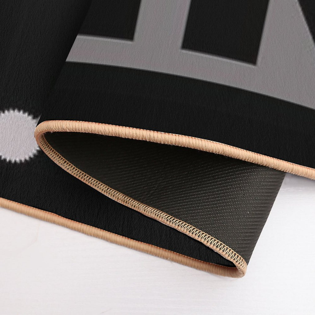 Black  Easy To Clean Bath Mat