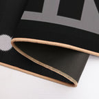 Black  Easy To Clean Bath Mat