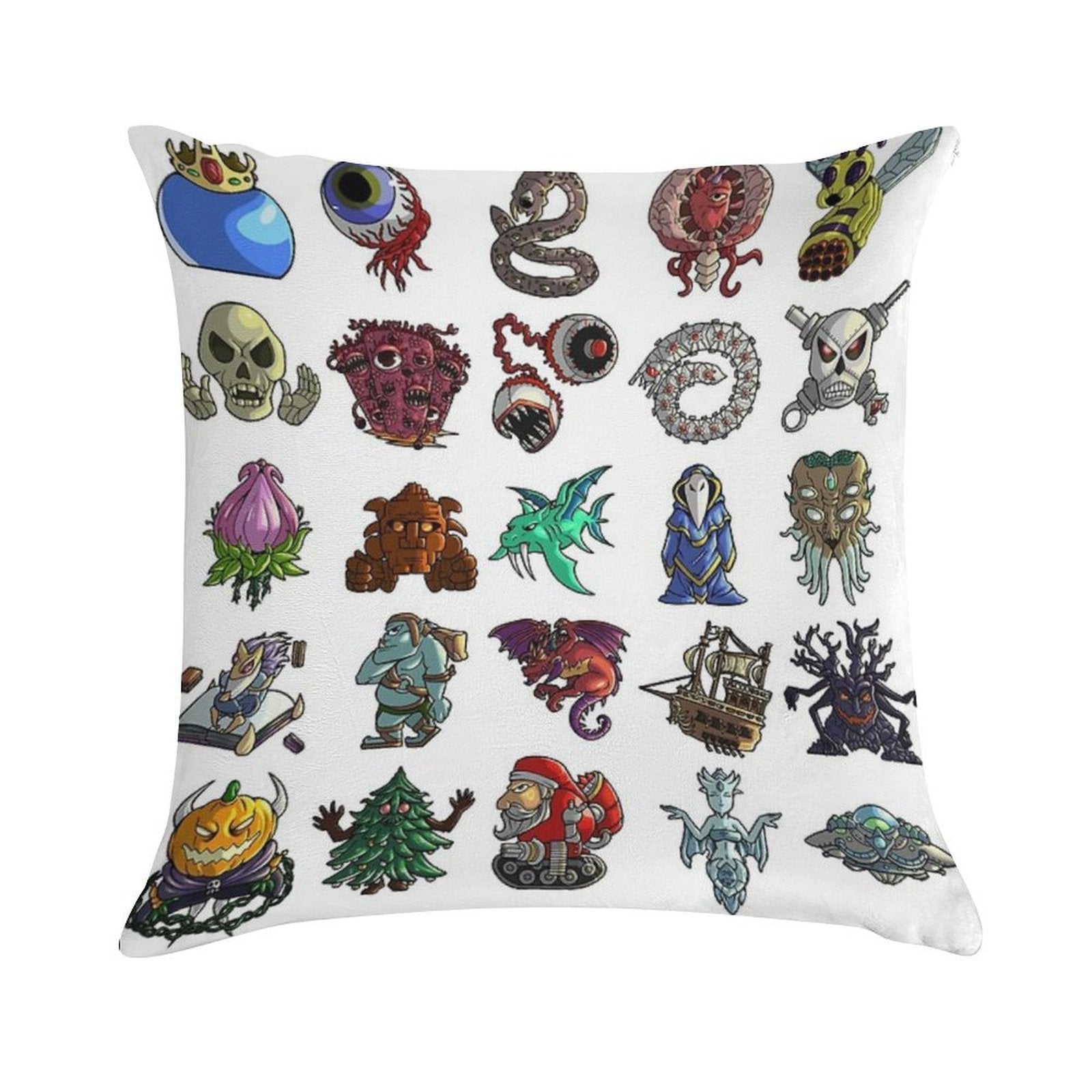 Terrarias All Boss Soft Washable Throw Pillow