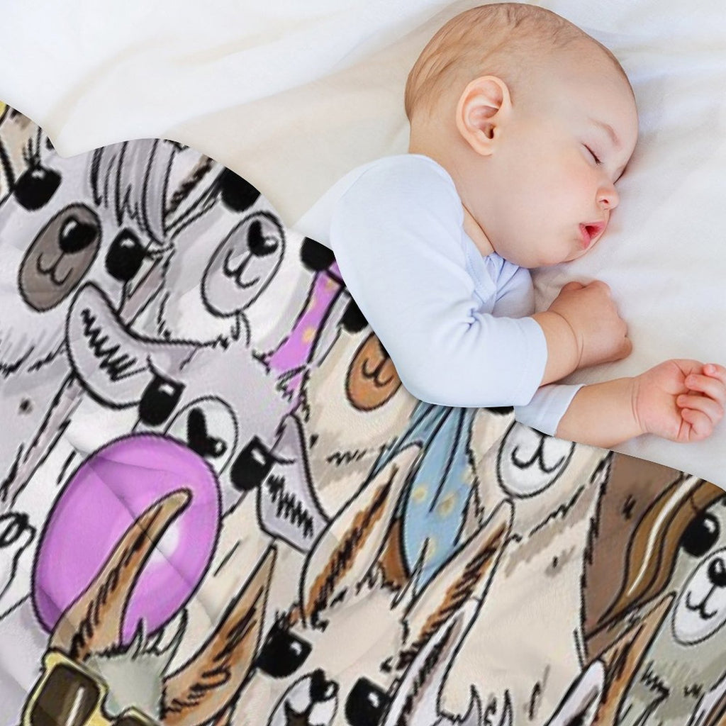 Llama Llama Party Selfie Premium Throw Blanket