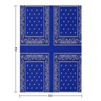 Blue Bandana Multi-functional Throw Blanket