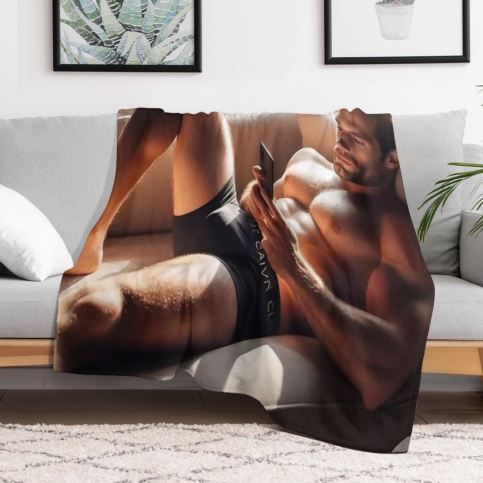 Henry Cavill Relaxing Machine-washable Throw Blanket