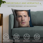 Jamie Dornan Soft High-Density Material Throw Pillow
