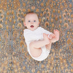 Antique Persian Kirman Rug Print Anti-pilling Throw Blanket