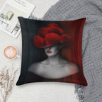 Black Forest Lady ART 2.0 Soft Skin-Friendly Throw Pillow