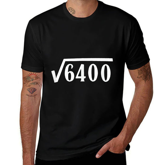 Square Root 80 Year Old Gift Funny Teacher 80th Birthday  Classic T-Shirt