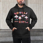 Ghouls Just Wanna Have Fun Retro Halloween Christmas Girls Versatile Streetwear Hoodie