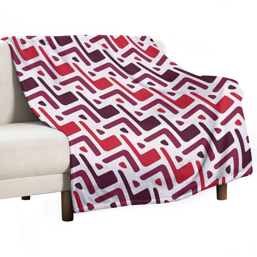 Classic Textile Primitive Bohemian Native American Pattern Eco-conscious Throw Blanket