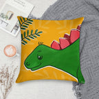 Small Stegosaurus Soft Ultra-Soft Texture Throw Pillow