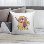 Toradora Taiga Tiger Soft Washable Throw Pillow