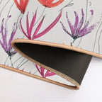 Wave of Flowers  Repositionable Bath Mat