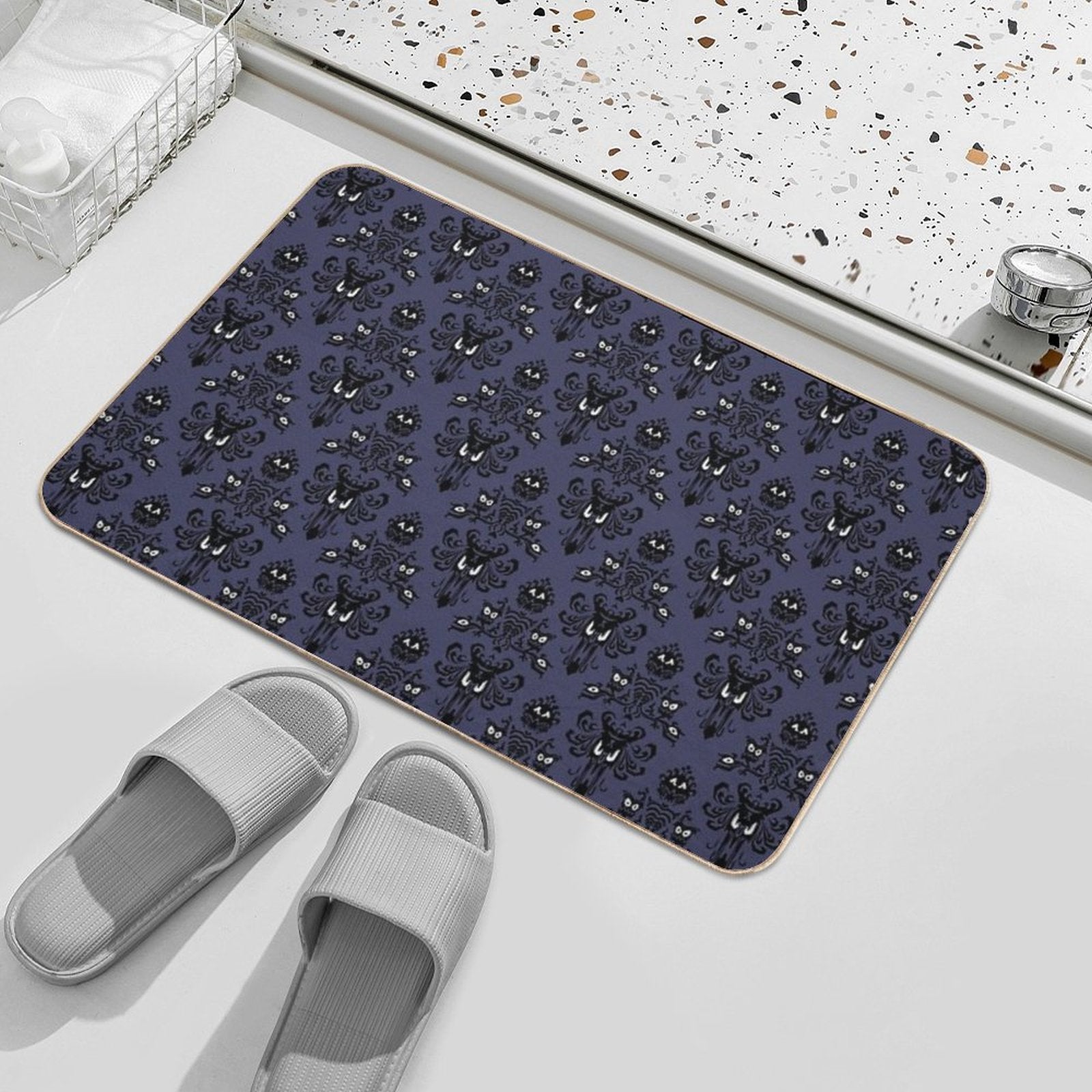 Mansion Demon Face Wallpaper  Eco-Friendly Bath Mat