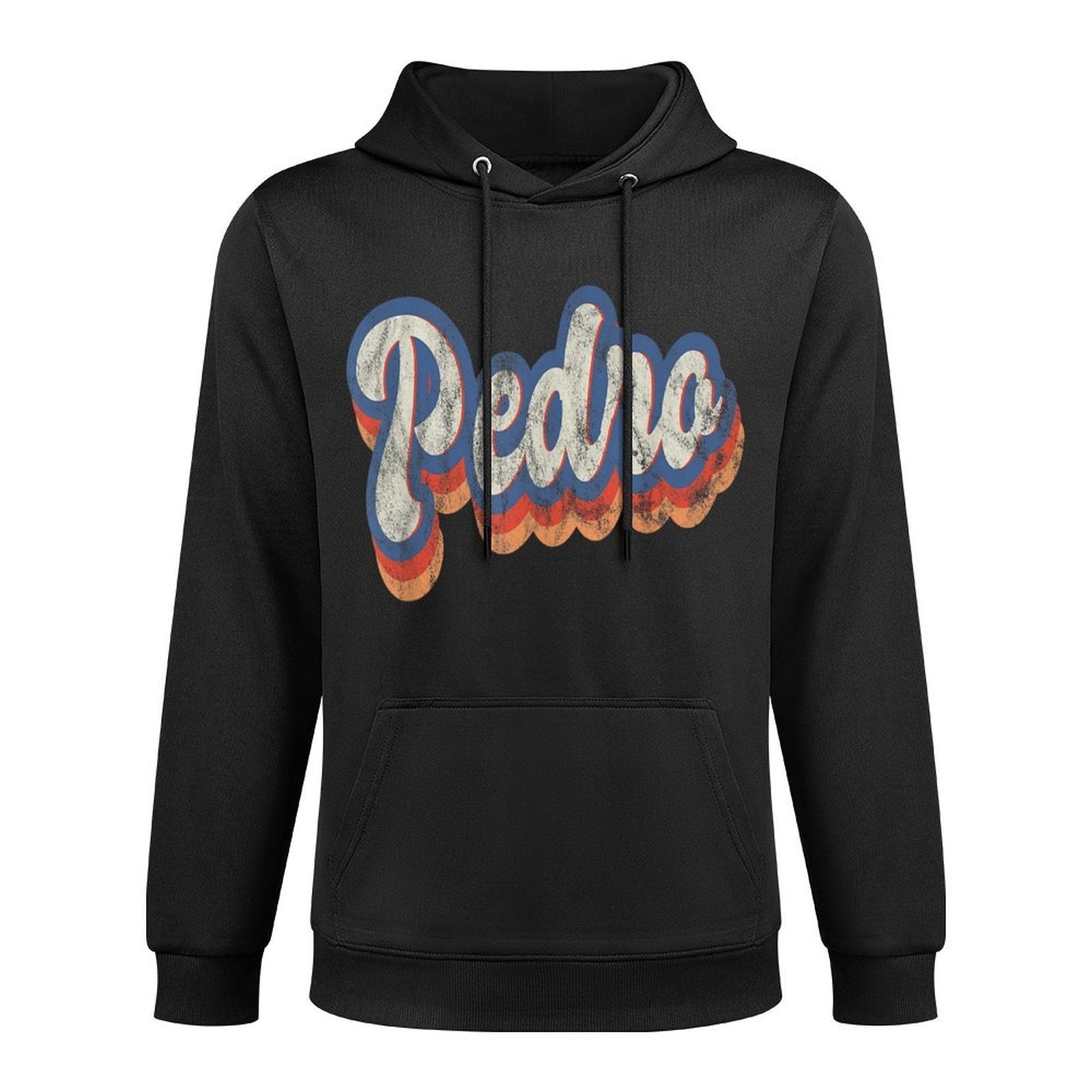Pedro Personalized Name Custom Lettering 70s Colorfast Hoodie
