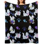 Polterpup Pattern Wrinkle-free Throw Blanket