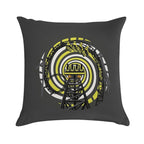 SMILE FOREVER Shirt Design - Black And Yellow Gerstlauer Infinity Coaster Soft Fade-Resistant Throw Pillow