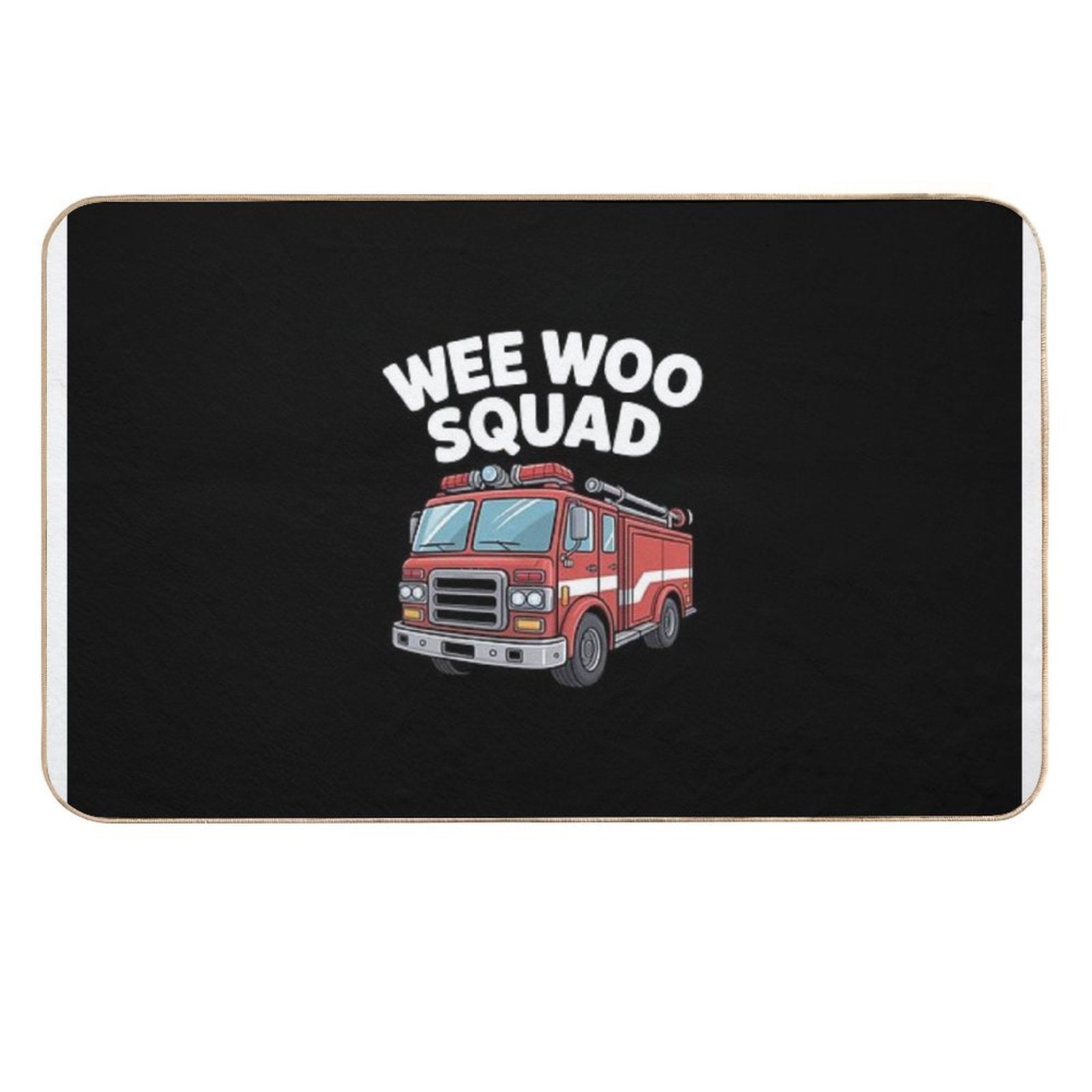 Fire Truck Fireman  High-Traffic Bath Mat