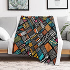 Afro Pattern Compact Throw Blanket