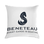 Beneteau Yachts Logo Fishing Boats Soft Anti-Pilling Throw Pillow