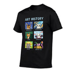 Art History Cats Fine Arts Cat for Art Collector  Cotton T-Shirt