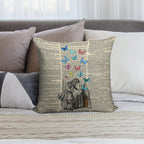 Alice In Wonderland - Let The Adventure Begin Soft Fade-Resistant Throw Pillow